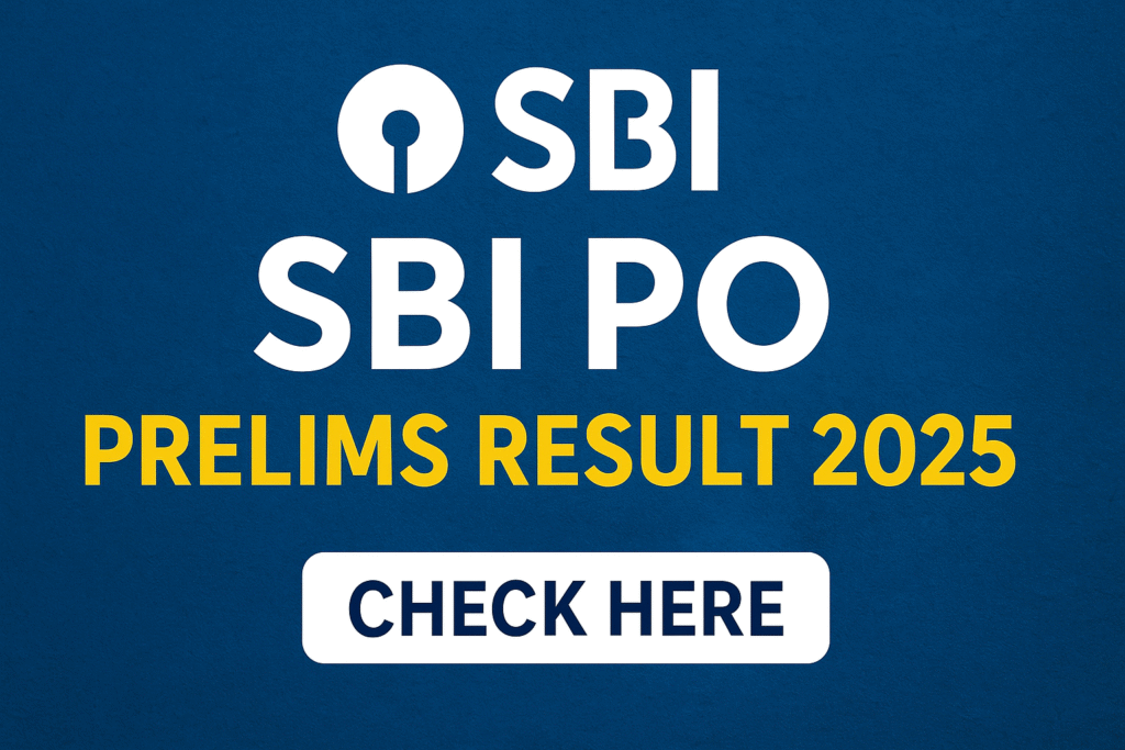 sbi po result check